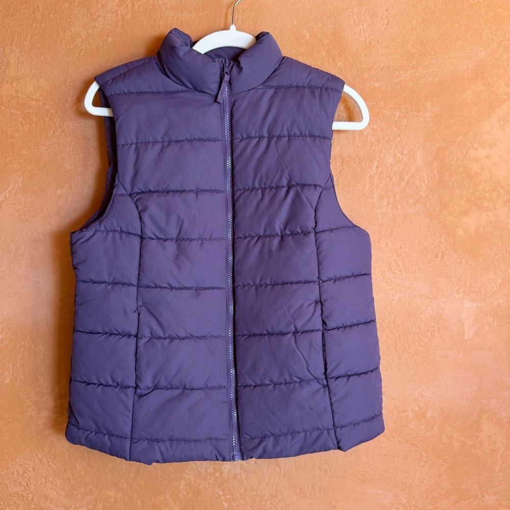 dip Purple Puffer Vest Size Medium
